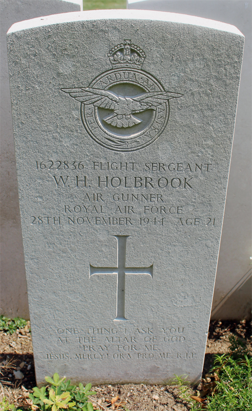 F/Sgt William Henry Holbrook<br/><br /><br />died November 28th, 1944